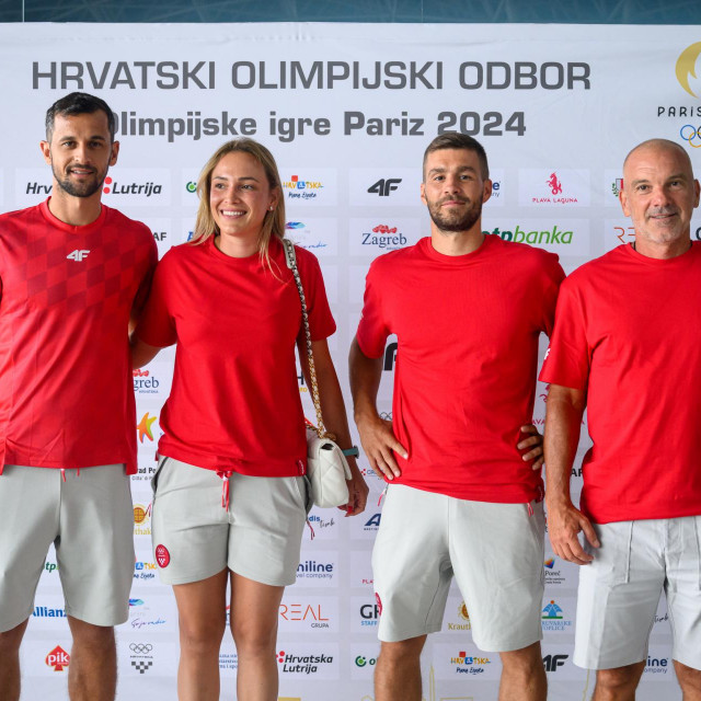 Mate Pavić, Donna Vekić, Nikola Mektić i izbornik Velimir Zovko