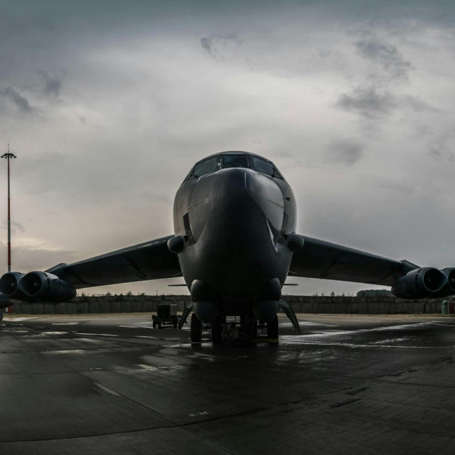 Strateški bombarder B-52 u zračnoj bazi Mihail Kogalniceanu