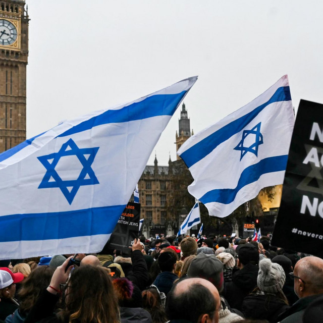 Prosvjed protiv antisemitizma u Londonu (arhivska fotografija)