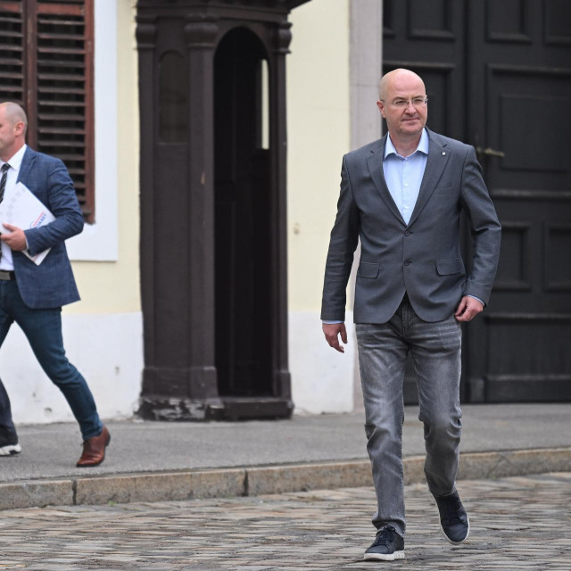 Dužnosnici Domovinskog pokreta: Ivan Penava, Damir Barna, Josip Dabro, Mario Radić