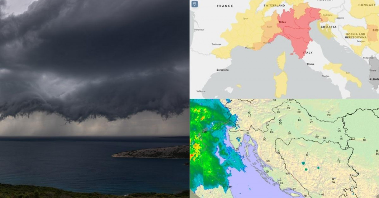 Jutarnji list - Ogromna količina kiše sručila se na Istru, za veći dio Hrvatske upaljen meteoalarm: Evo gdje će biti najgore