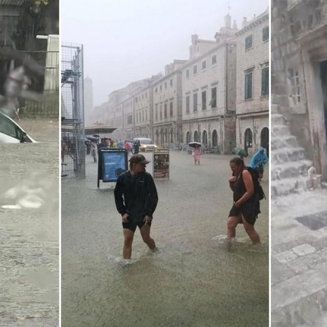 Posljedice jakih kiša u Dubrovniku