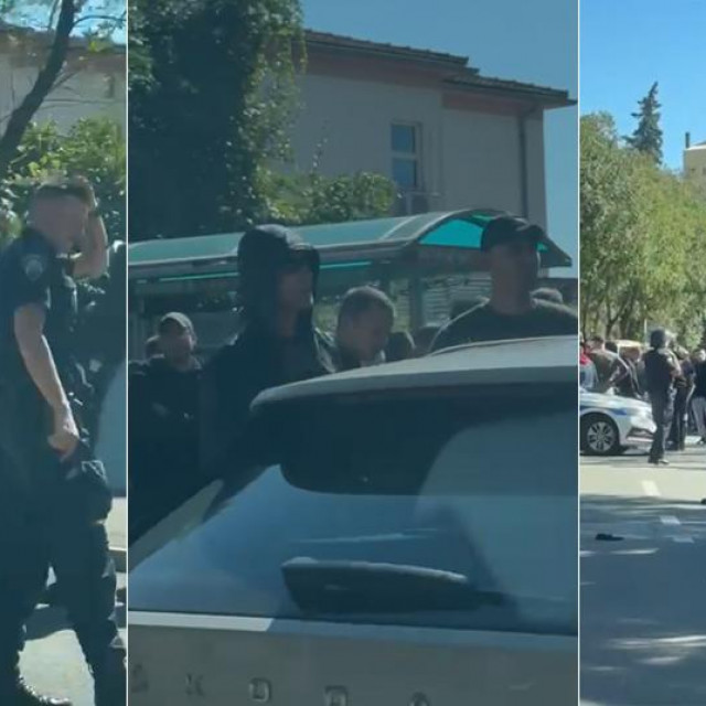 Navijači i policija u Rijeci