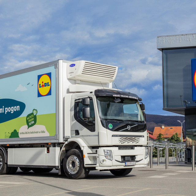 Lidl Hrvatska - prvi električni kamion u Hrvatskoj