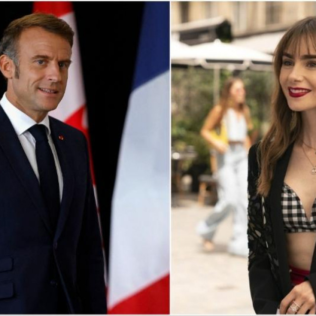 Emmanuel Macron, Lily Collins