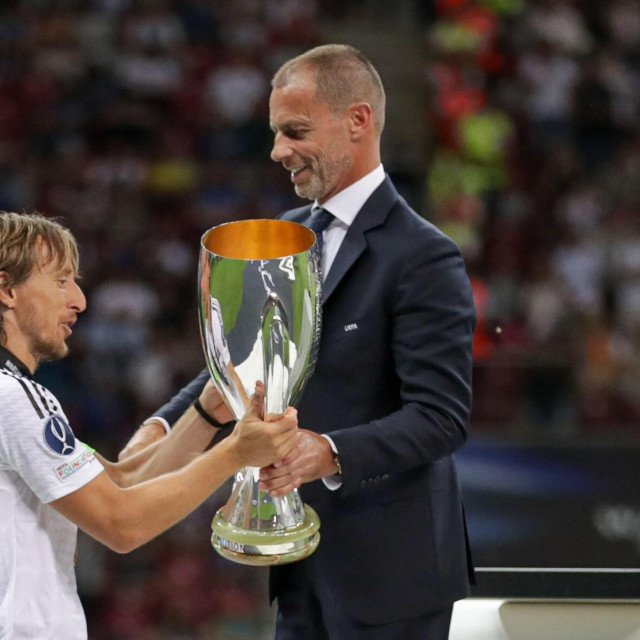 Luka Modrić i Aleksander Čeferin