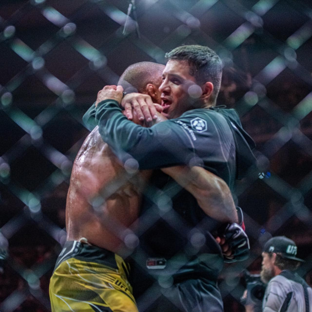 Edson Barboza i njegov trener Anderson Franca