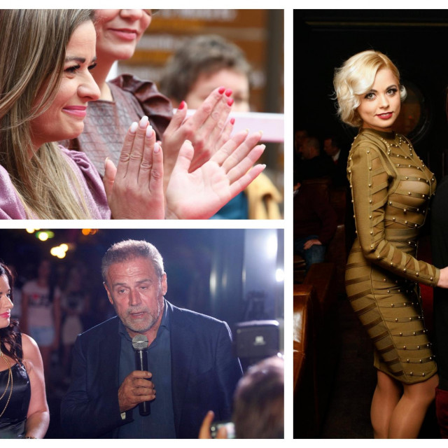 Hana Tabaković Baksa (gore lijevo), na vjenčanju joj je bio pokojni Milan bandić (dolje lijevo), a vjenčana kuma joj je pjevačica Andrea Šušnjara