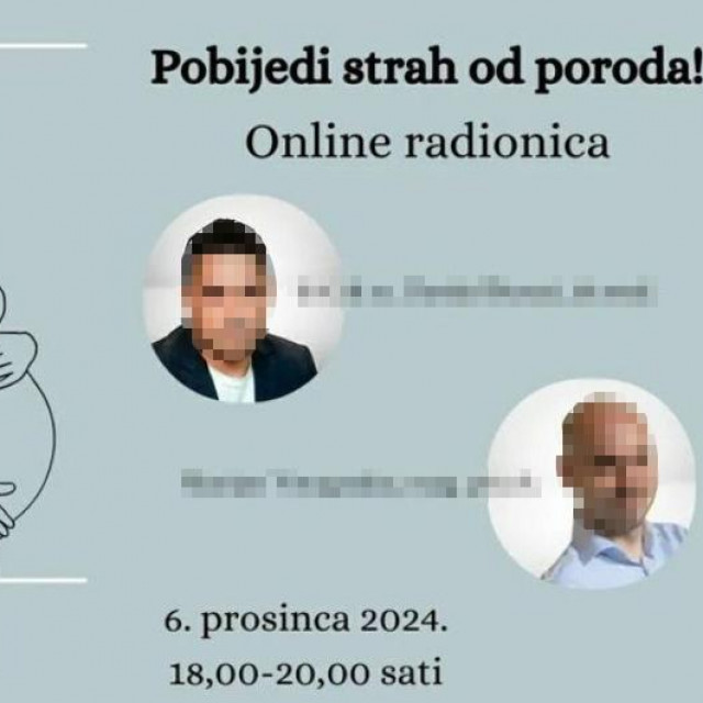 Plakat za radionicu ”Pobijedi strah od poroda”
