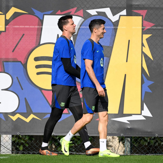 Robert Lewandowski i Wojciech Szczesny