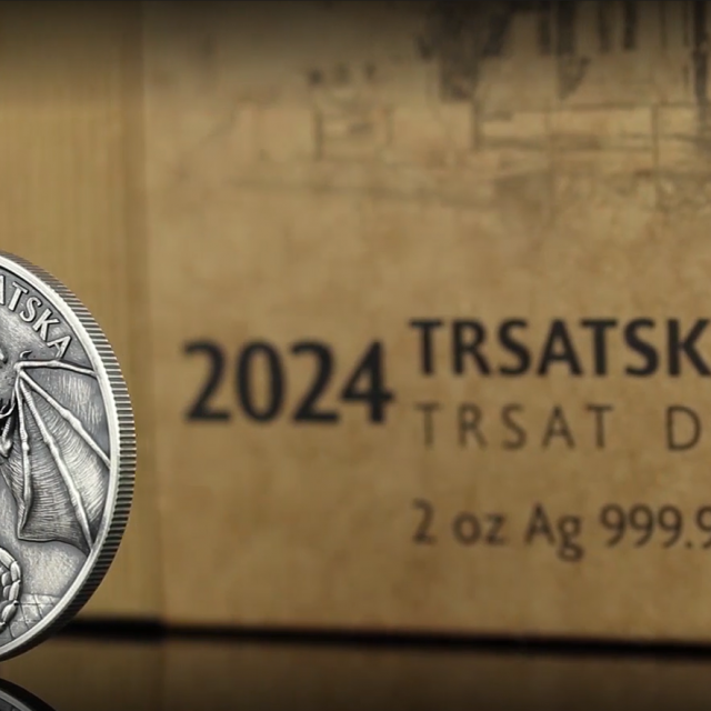 Srebrnjak „Trsatski zmaj“ 2 unce