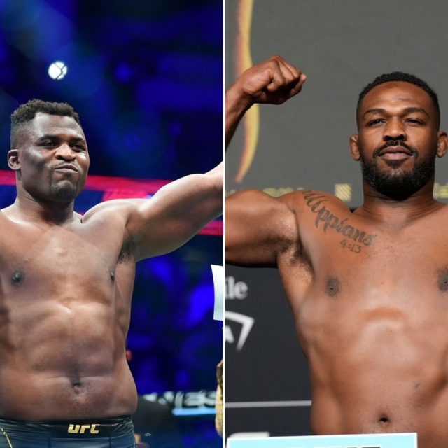 Francis Ngannou i Jon Jones