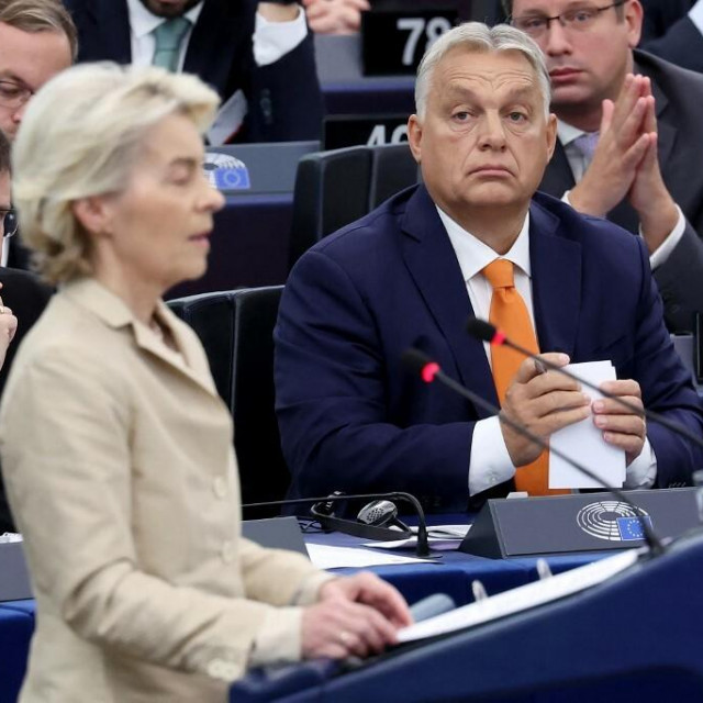 Predsjednica Europske komisije Ursula von der Leyen i Viktor Orban, mađarski predsjednik koji uživa u podrivanju europskog jedinstva