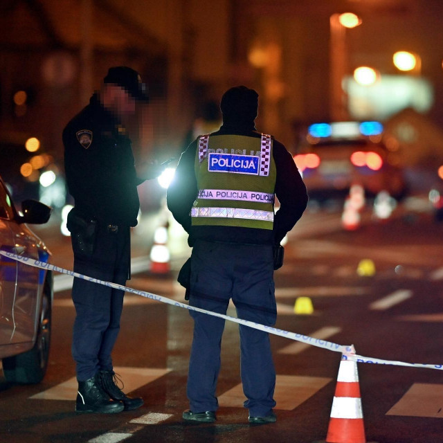 Policija ilustracija zagreb noć