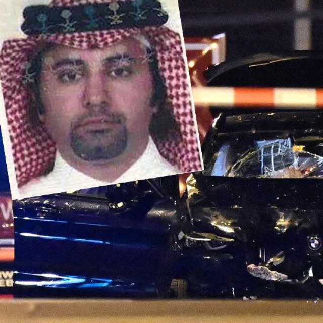 Taleb Jawad Al Abdulmohsen; Forenzičari pregledavaju automobil kojim je počinjen zločin