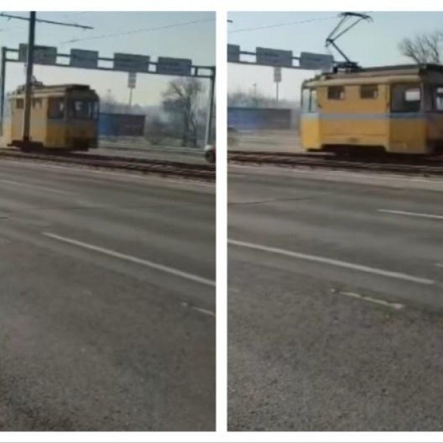 Brušenje tračnica na Jadranskom mostu