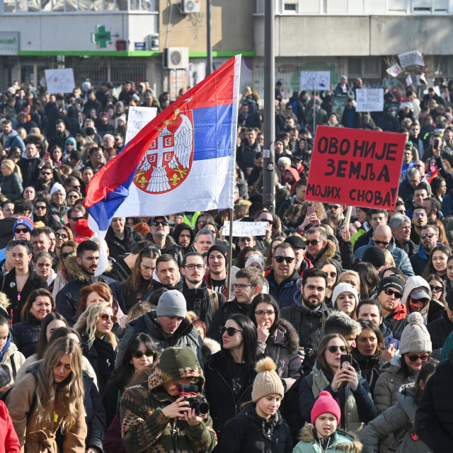 Prosvjed u Novom Sadu