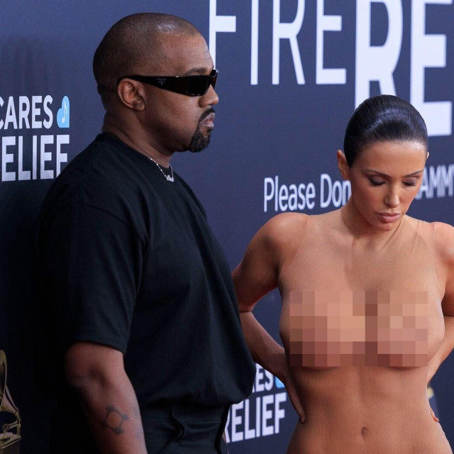 Kanye West i Bianca Censori na dodjeli Grammyja