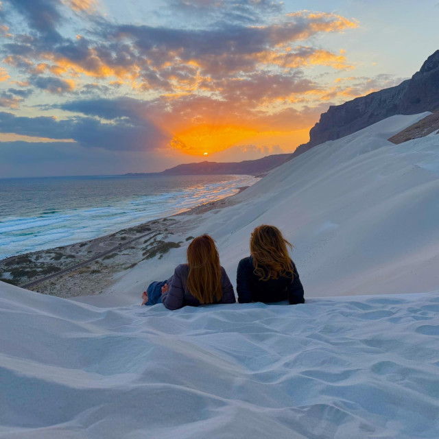Pješčane dine na plaži Arher