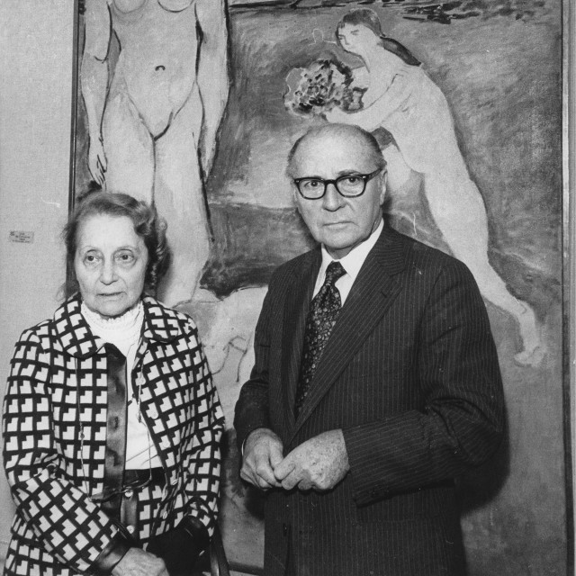 Marguerite i Pierre Matisse na očevoj izložbi