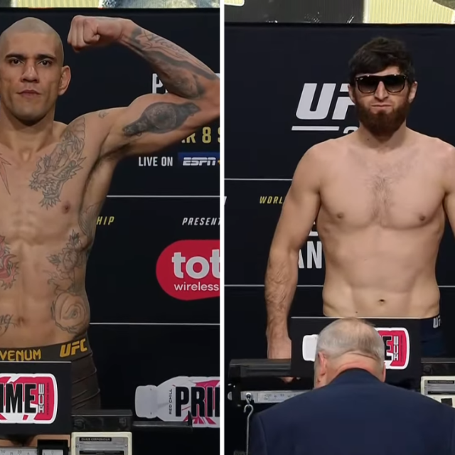 Alex Pereira (lijevo) i Magomed Ankalaev (desno)