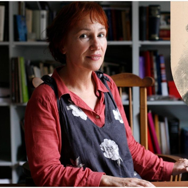 Prof. dr. sc. Stella Fatović-Ferenčić i Karolina Milobar (u krugu)  