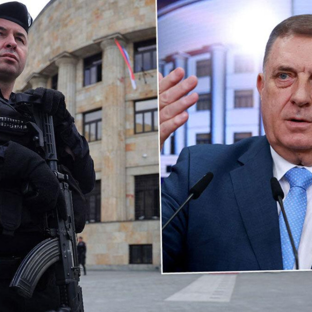 Policija naoružana dugim cijevima u Banjoj Luci; Milorad Dodik