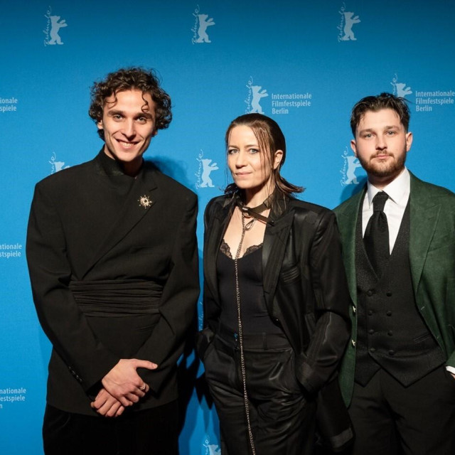 Lav Novosel, Leon Grgić i Filip Šovagović u filmu ”Zečji nasip”