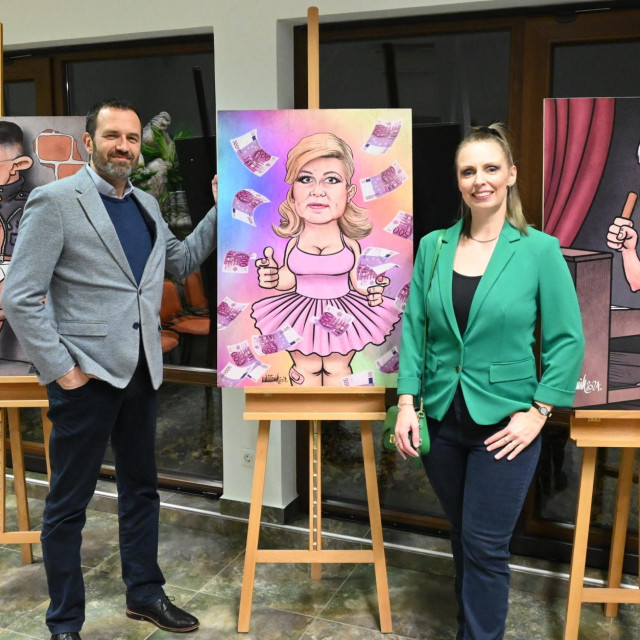 Nik Titanik i kustosica Sonja Švec Španjol