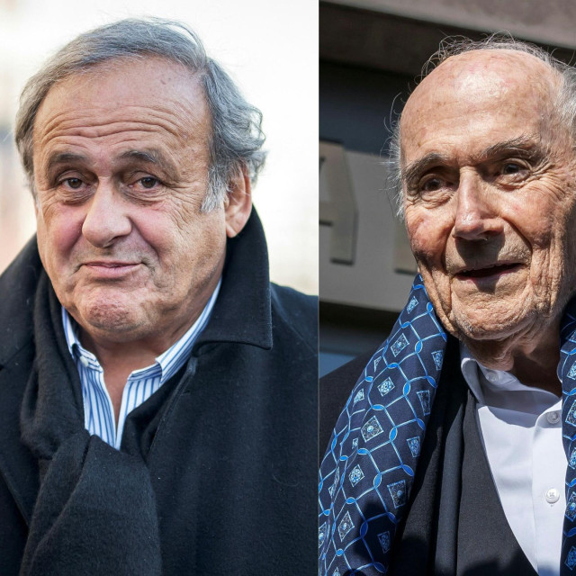 Michel Platini i Sepp Blatter