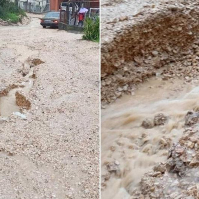 Urušio se put u Knežici, stanovnici zarobljeni u kućama