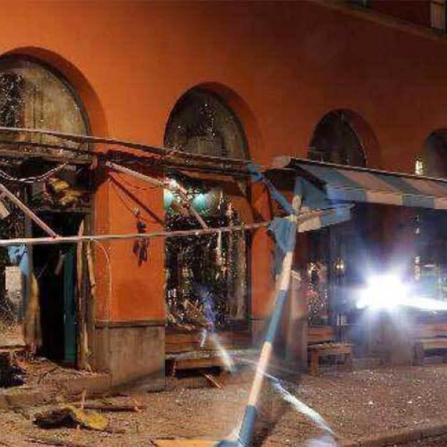 Razneseni restoran u Švedskoj