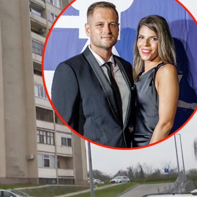 Filip Sušac sa suprugom i zgrada u kojoj je kupio stan 1860 eura