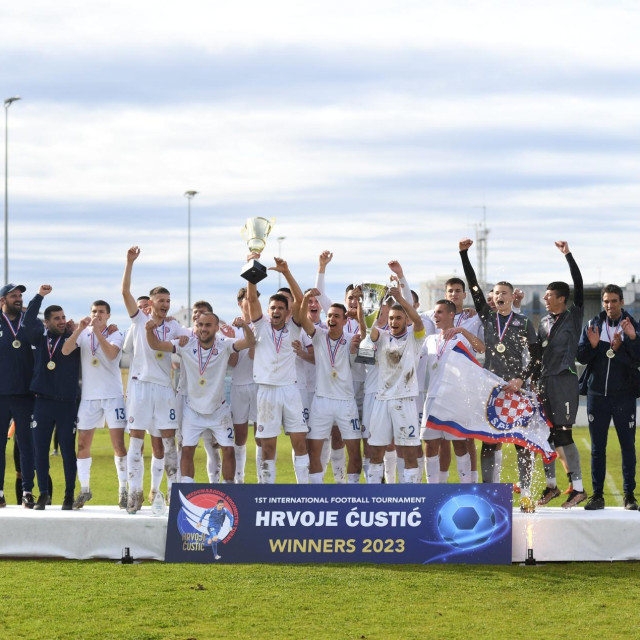 Međunarodni nogometni turnir U-18 Hrvoje Ćustić, slavlje igrača Hajduka