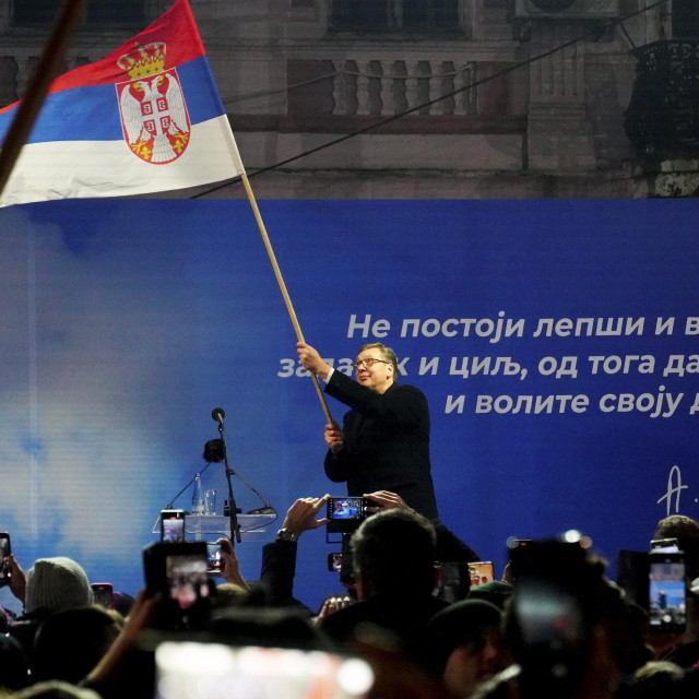 Vučić na skupu u Jagodini