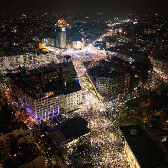 Veliki prosvjed u Beogradu