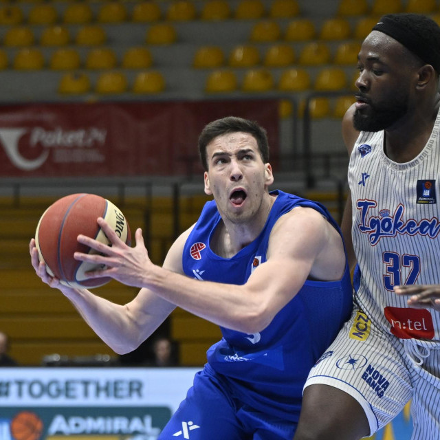 Cibona - Igokea: Krešimir Radovčić i Terrell Carter