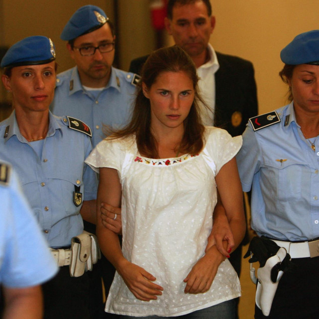 Amanda Knox na suđenju 2008. godine