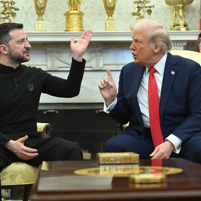 Volodimir Zelenski i Donald Trump tijekom nedavnog sukoba u Bijeloj kući