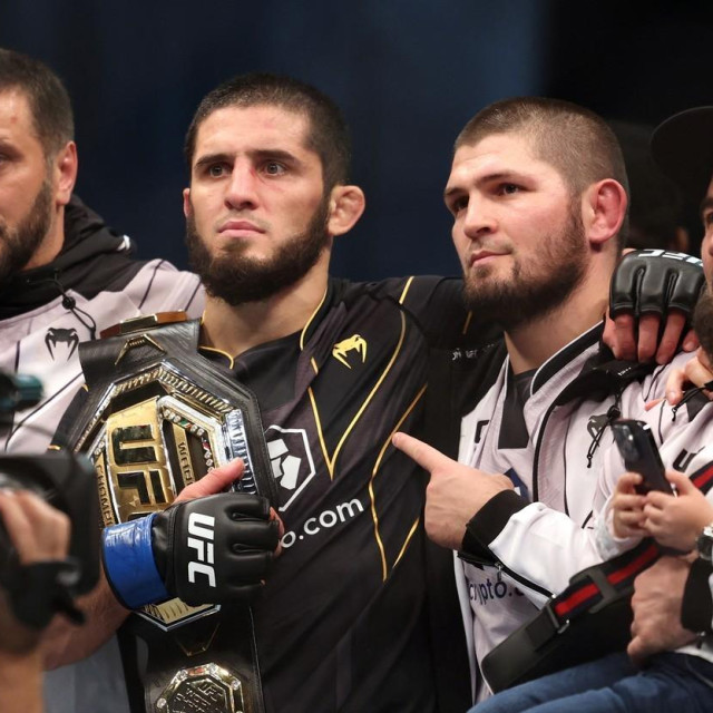 Islam Makhachev, Khabib Nurmagomedov, Hasbulla Magomedov