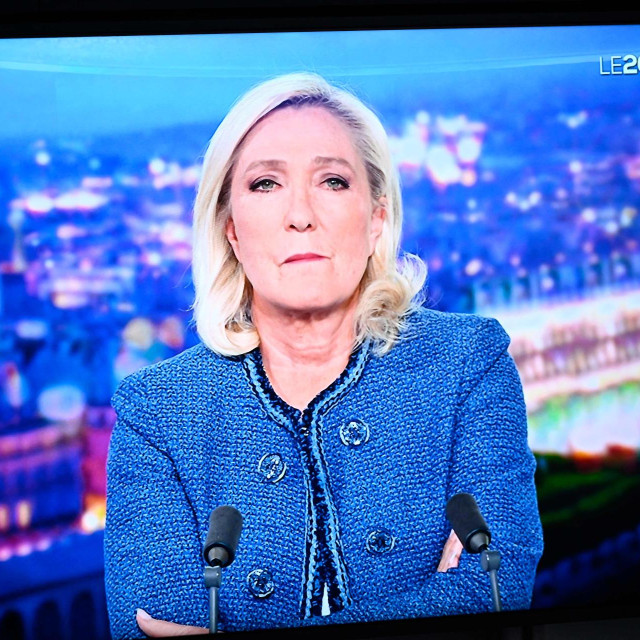 Marine Le Pen u gostovanju na francuskoj televiziji TF1