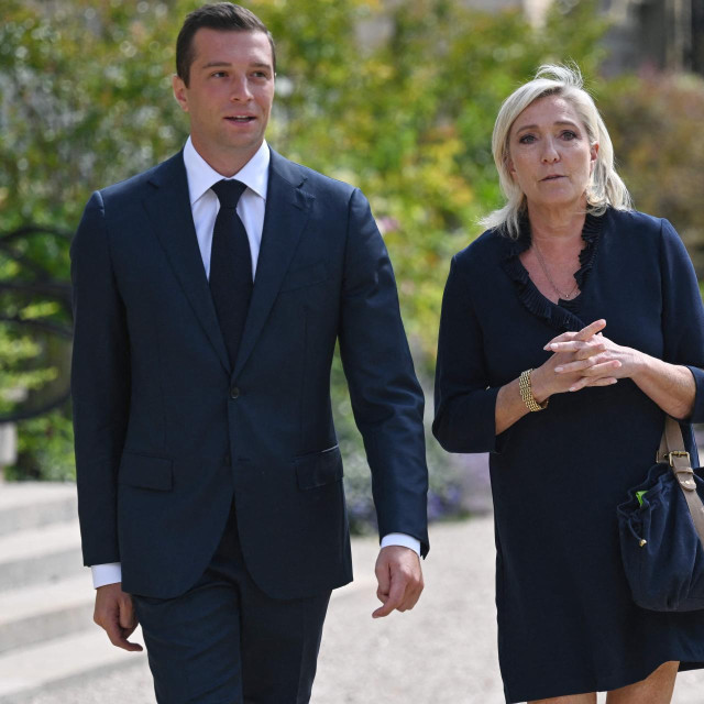 Jordan Bardella i Marine Le Pen