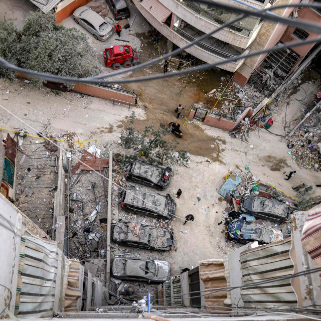 Uništene zgrade u Bejrutu