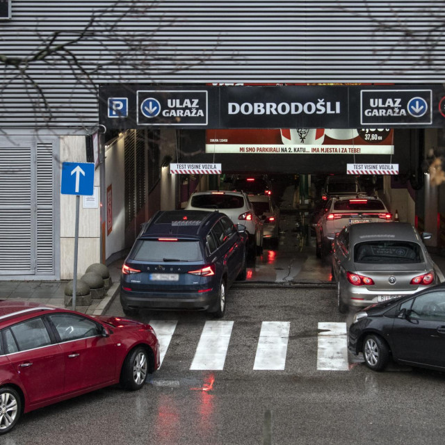 Parkiranje u garaži, ilustracija