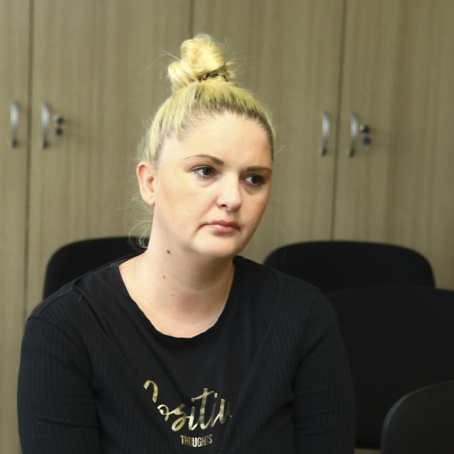 Marijana Prpić na početku suđenja u sudnici Županijskog suda u Velikoj Gorici