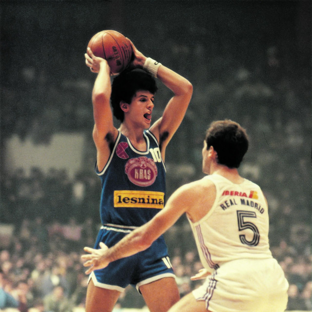 Cibona - Real Madrid: Dražen Petrović i Juan Antonio Corbalan