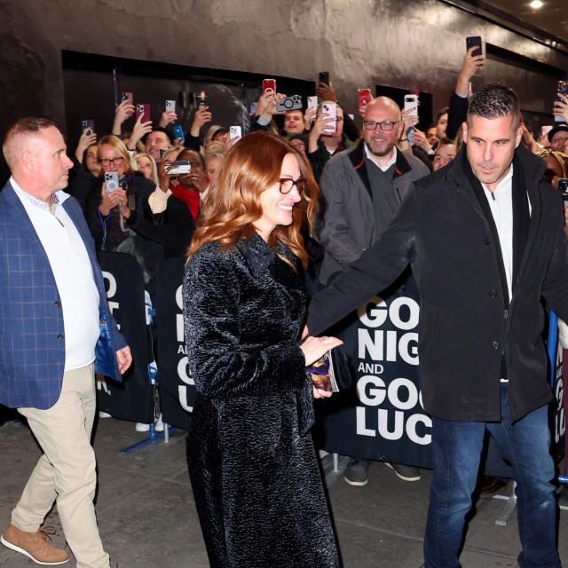 Julia Roberts bila je dobro raspoložena nakon što je pogledala predstavu svog prijatelja