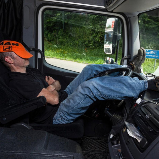 Vozač kamiona, ilustracija