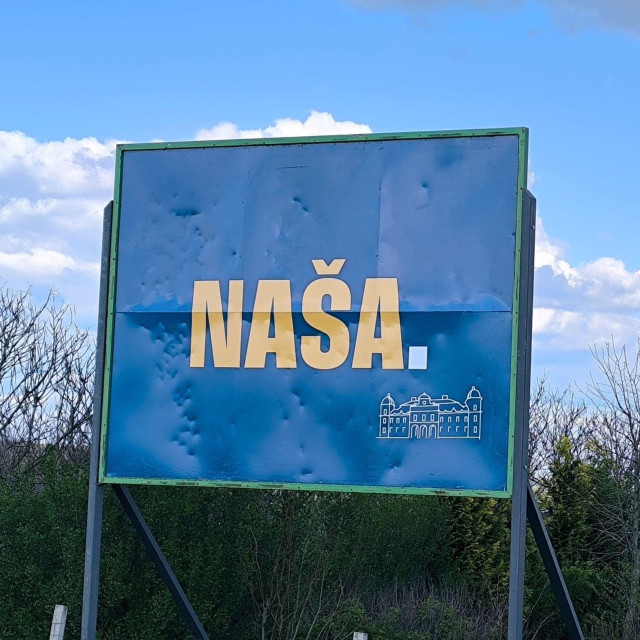 Plakat u Osječko-baranjskoj županiji