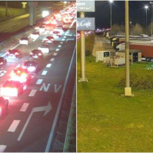 Gužva na A1 prema Zagrebu